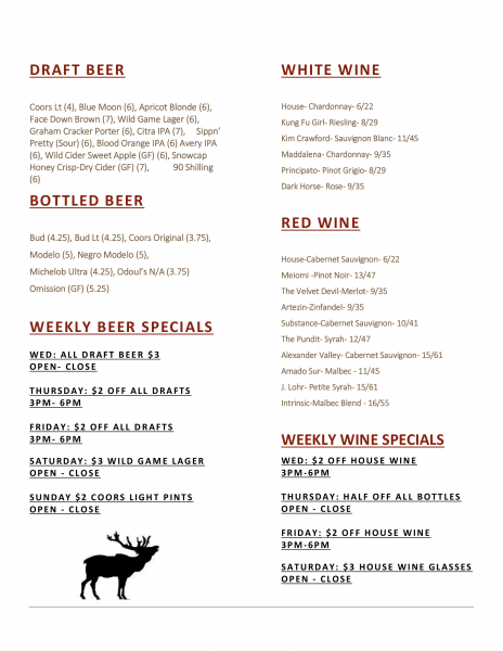Food and Drink menu-page2