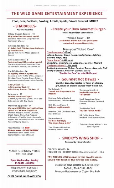 Food and Drink menu-page 1